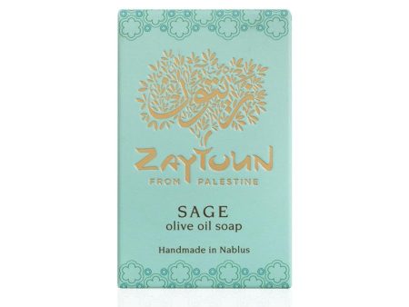 Zaytoun Sage Scented Olive Oil Soap Bar 100g For Cheap