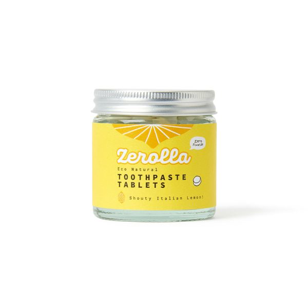 Zerolla Eco Natural Whitening Toothpaste Tablets 100 tabs - Italian Lemon Fashion