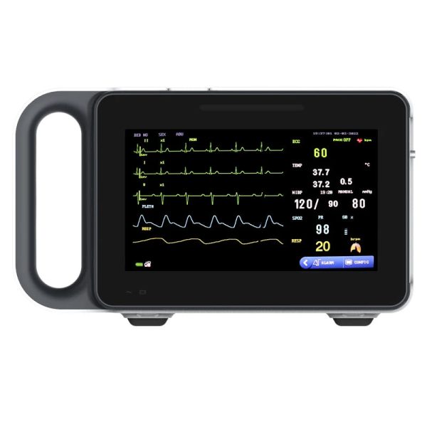 ECG Patient Monitor 7-Inch Touch Screen Portable 6-Parameter Online Sale