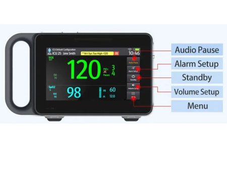 ECG Patient Monitor 7-Inch Touch Screen Portable 6-Parameter Online Sale