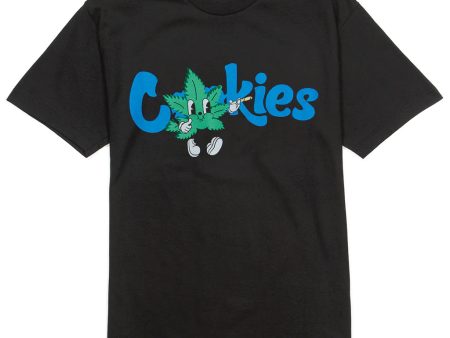 Men COOKIES Weed Cartoon SS T-Shirt on Sale