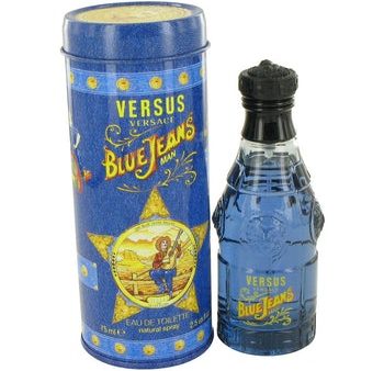 Men s VERSACE Blue Jeans 2.5 oz Eau De Toilette For Discount