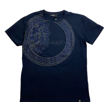 Men AVENUE GEORGE V PARIS Baroque Lion Head T-Shirt Online now