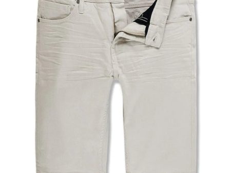 Men JORDAN CRAIG Solid Jean Shorts For Cheap