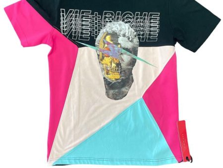 Men VIE+RICHE VR Golden Skull T-Shirt Online Sale