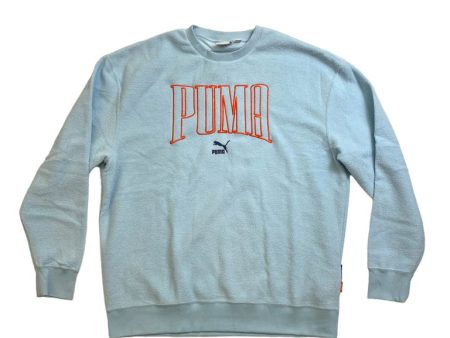 Men PUMA Classics Now & Then Crewneck Sweater Hot on Sale