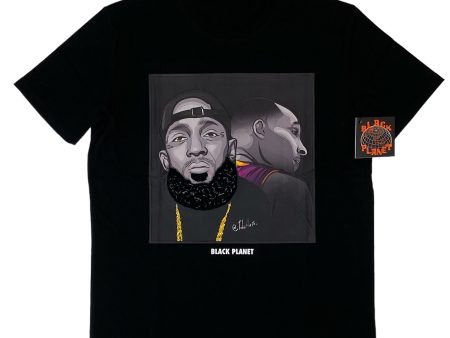 Men BLACK PLANET Kobe X Nipsey T-shirt For Sale