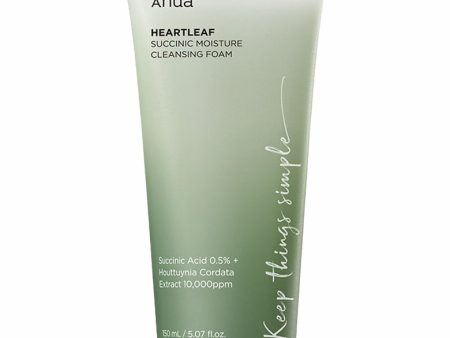 anua HeartLeaf Succinic Moisture Cleansing Foam For Discount